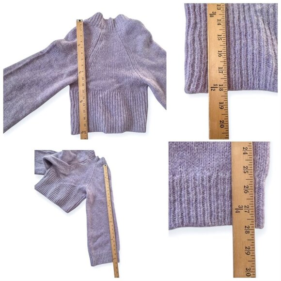 ROTATE BIRGER CHRISTENSEN Rosemary Wool Cardigan With Buttons‎ In Purple - Picture 13 of 16